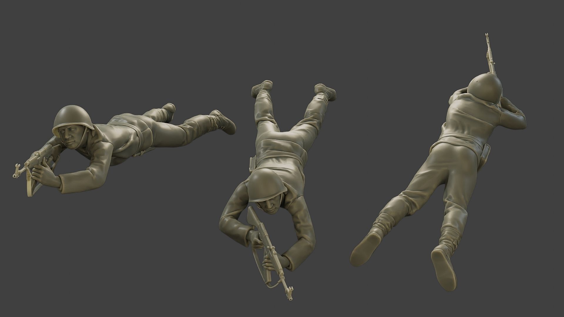 CzechSlovak Communist Soldier CCS1 Pack 1 3D Model Collection_4