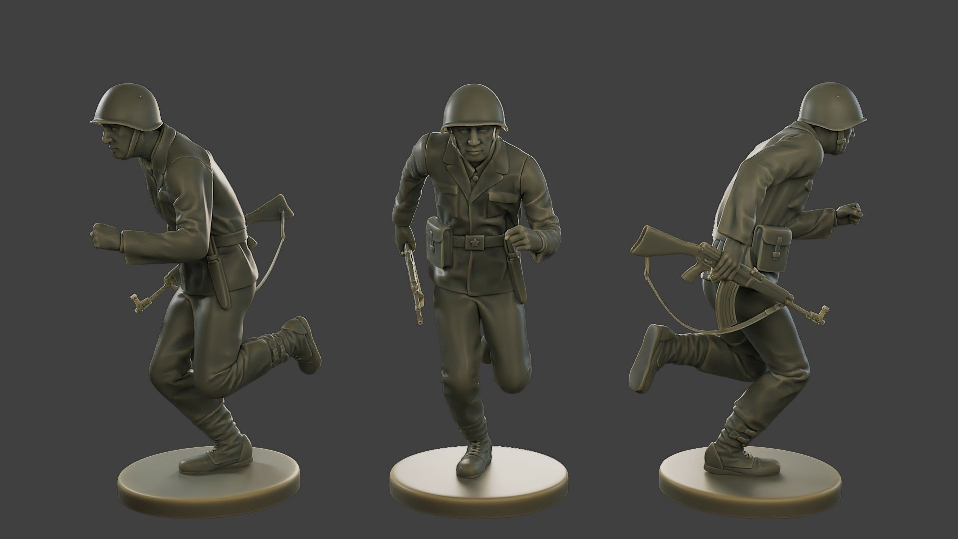 CzechSlovak Communist Soldier CCS1 Pack 1 3D Model Collection_6