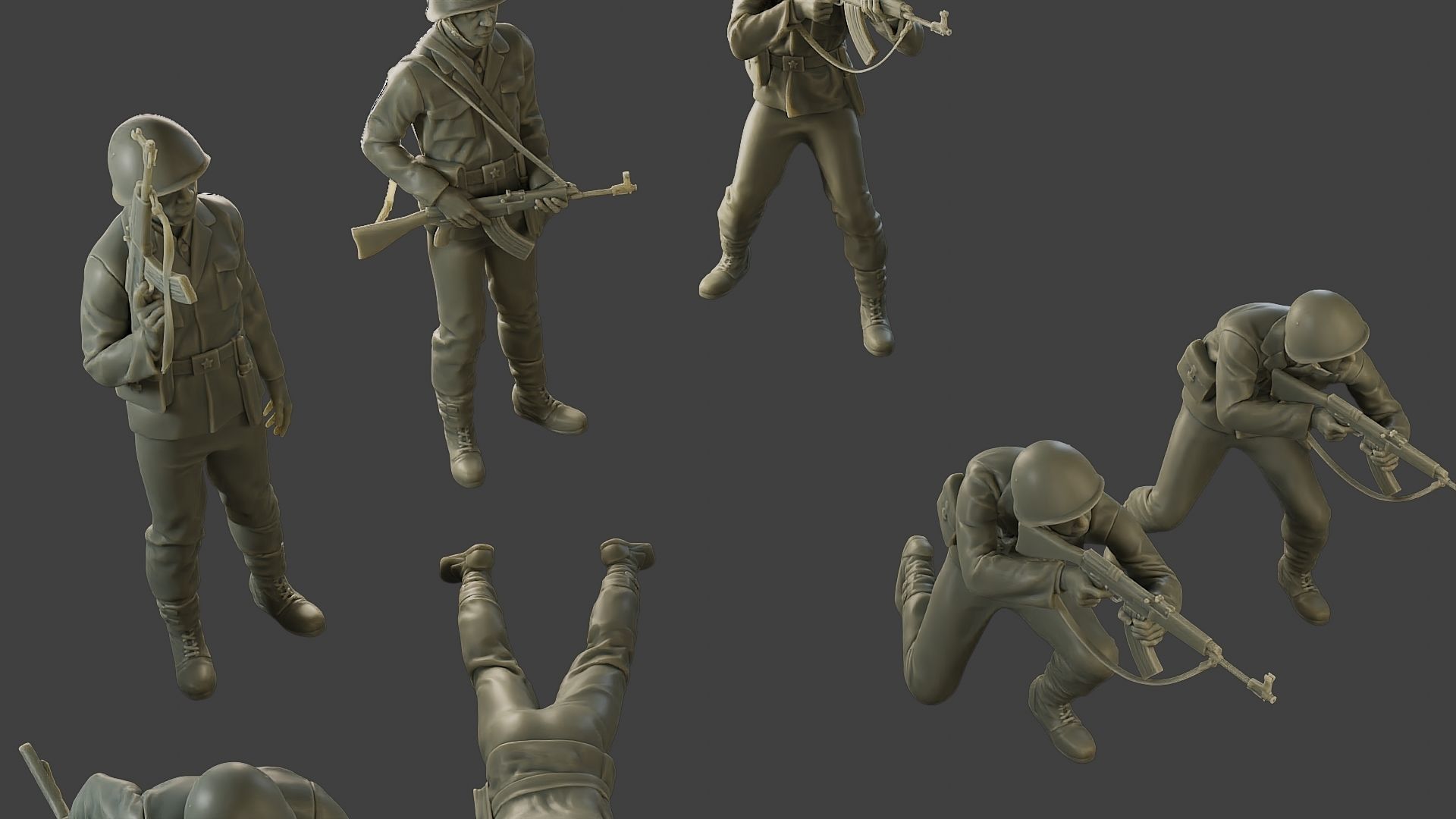CzechSlovak Communist Soldier CCS1 Pack 1 3D Model Collection_17