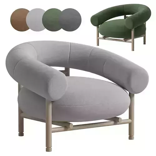 WEWOOD LOOP ARMCHAIR WITH OAK FRAME