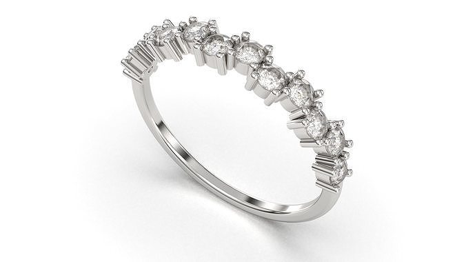 Engagement Diamond Ring  detail 3D print model R029 3D print model