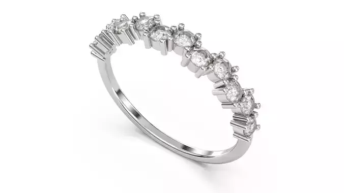 Engagement Diamond Ring  detail 3D print model R029