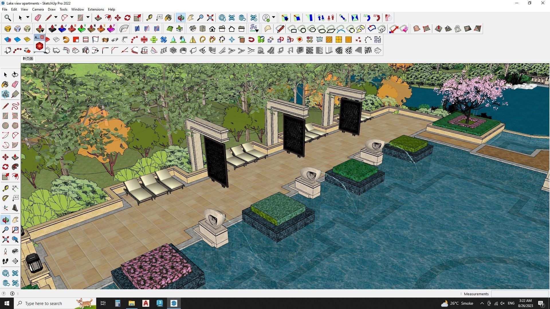 Lake view apartments sketchup models 3D model_9