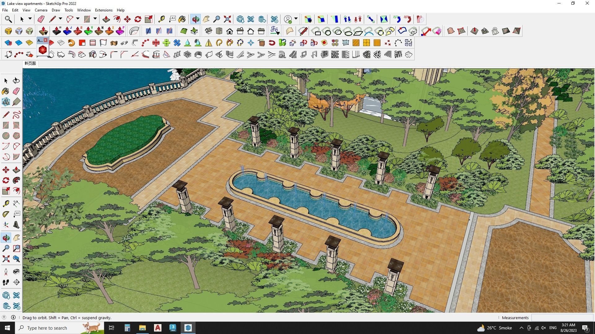 Lake view apartments sketchup models 3D model_7