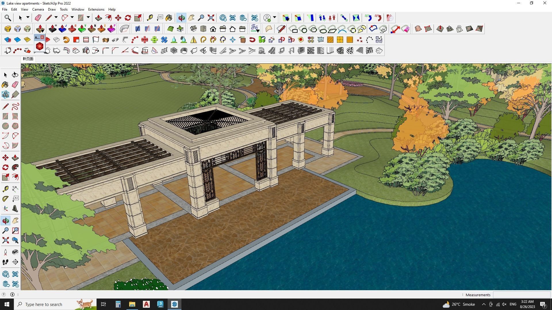 Lake view apartments sketchup models 3D model_10