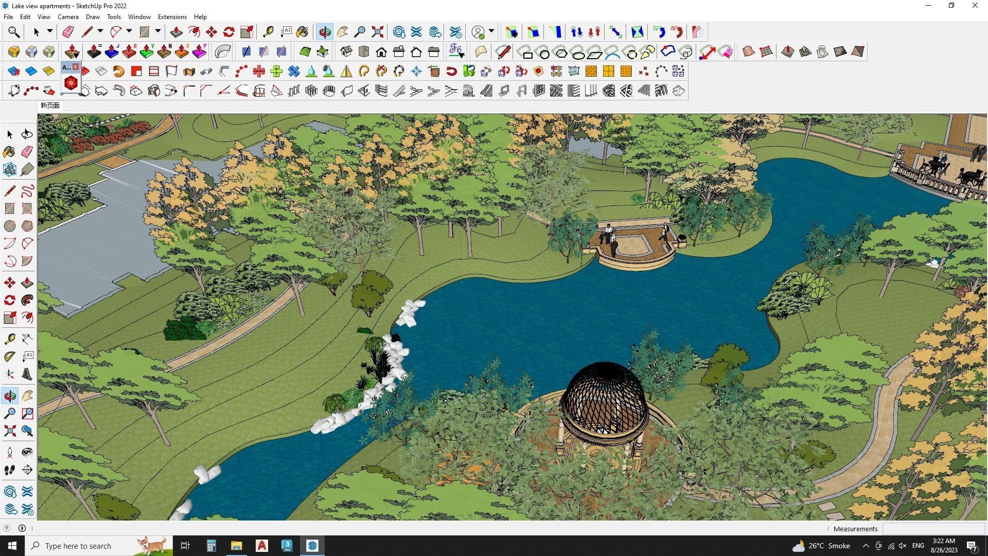 Lake view apartments sketchup models 3D model_11