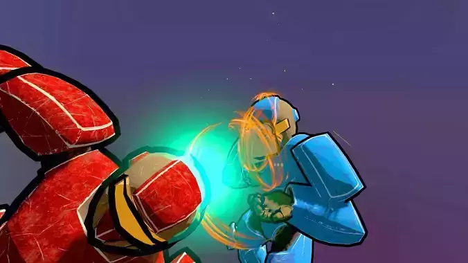 Robo Soldier Full Unity Package Desktop and  Mobile Controller  Low-poly 3D model