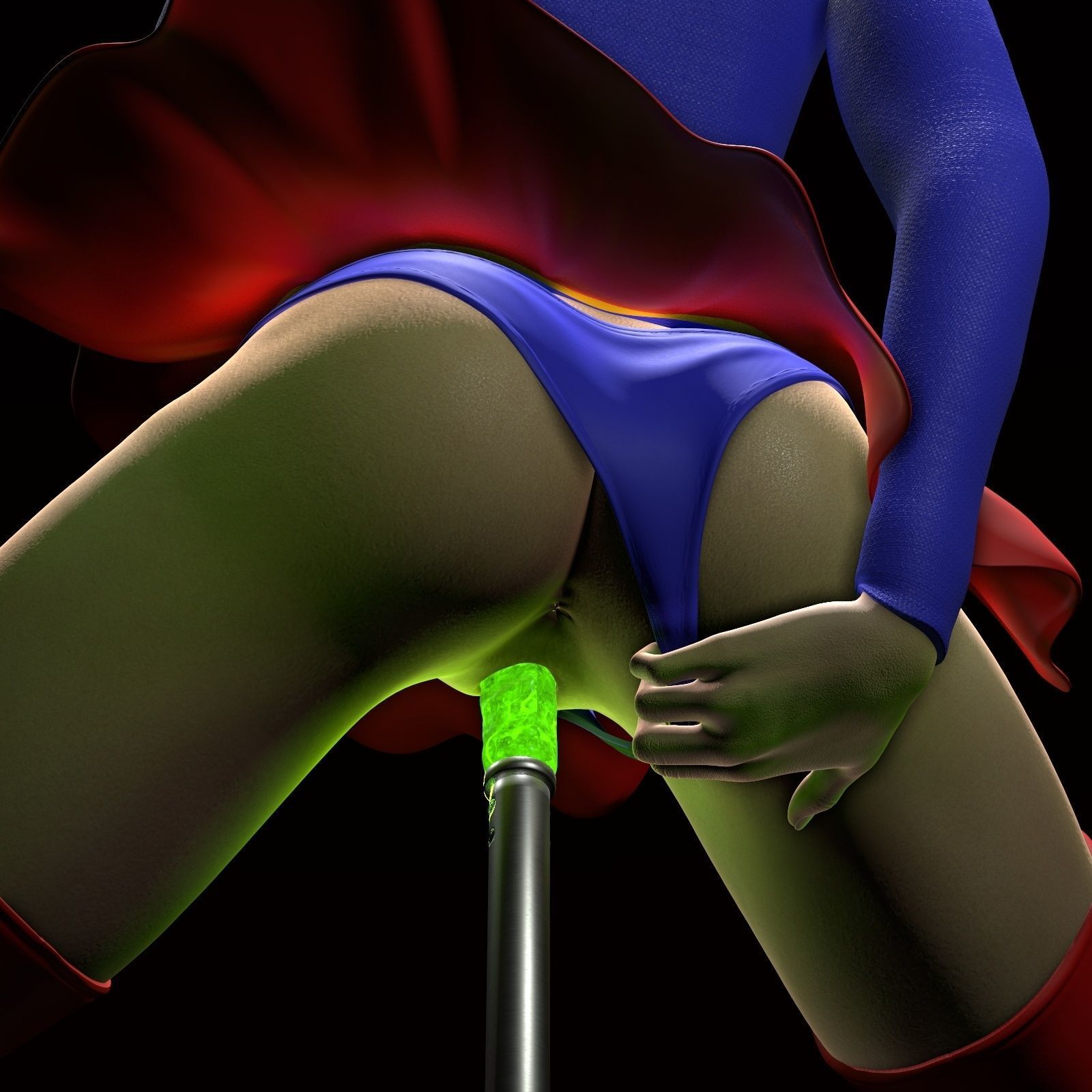 Supergirl phone holder 3 3D print model_12