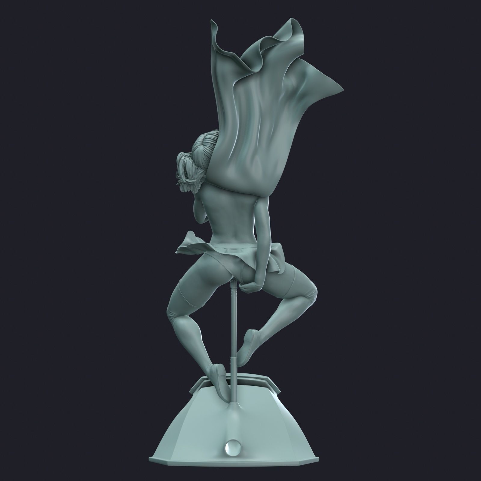 Supergirl phone holder 3 3D print model_21