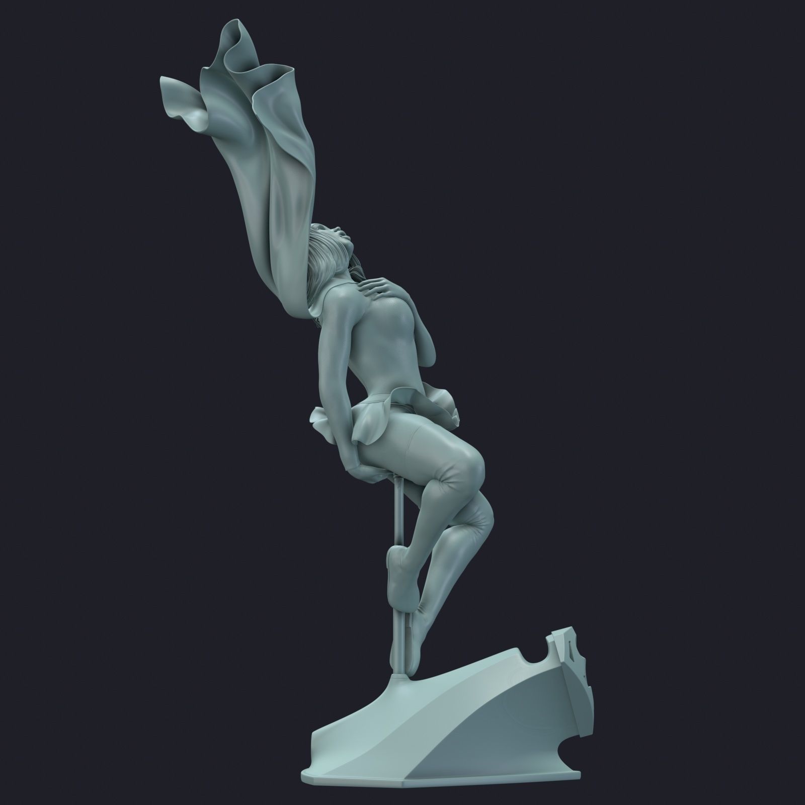 Supergirl phone holder 3 3D print model_22