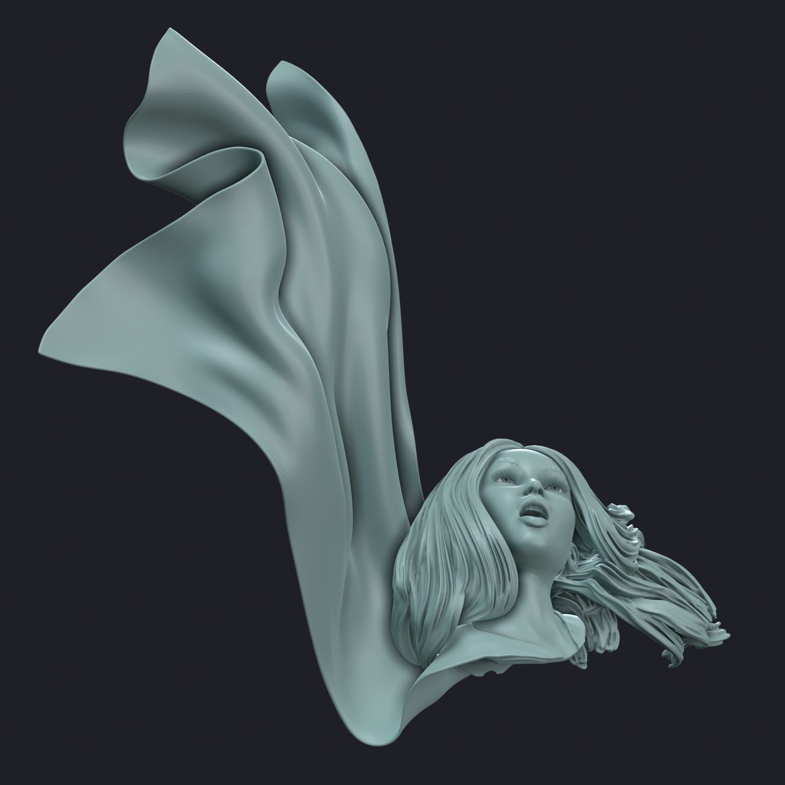 Supergirl phone holder 3 3D print model_27