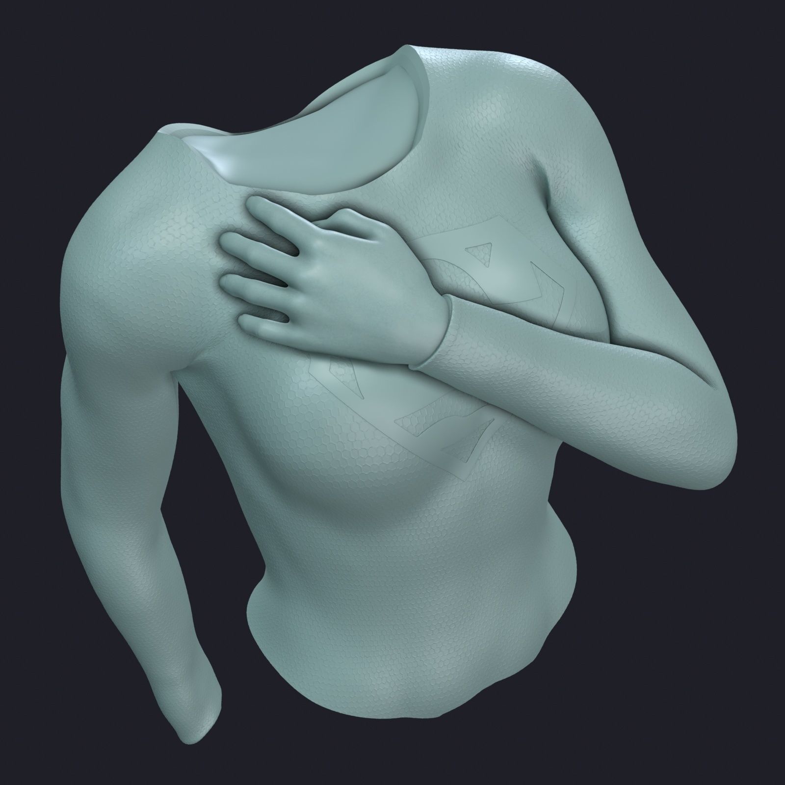 Supergirl phone holder 3 3D print model_28