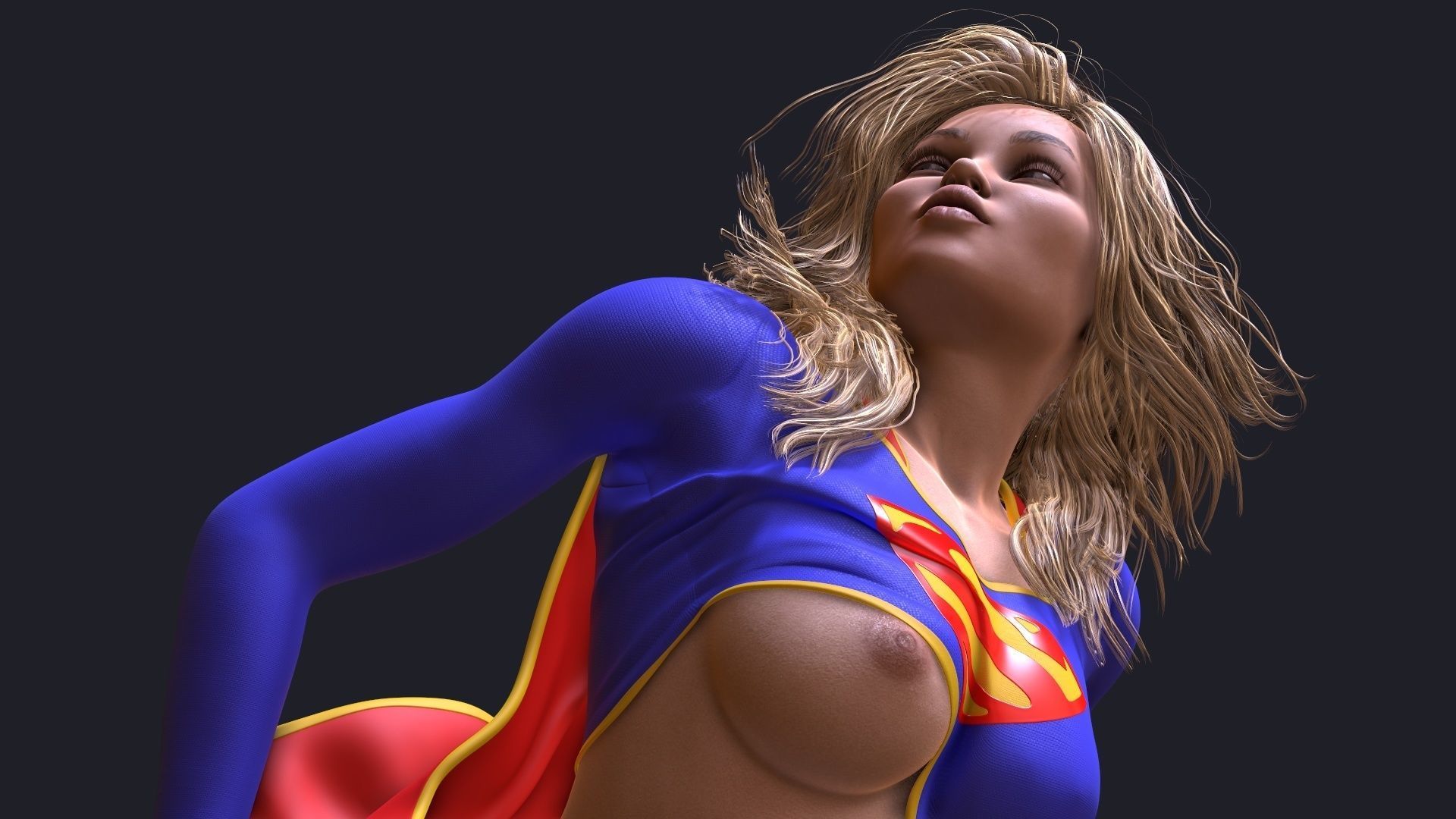 Supergirl phone holder  4 3D print model_15