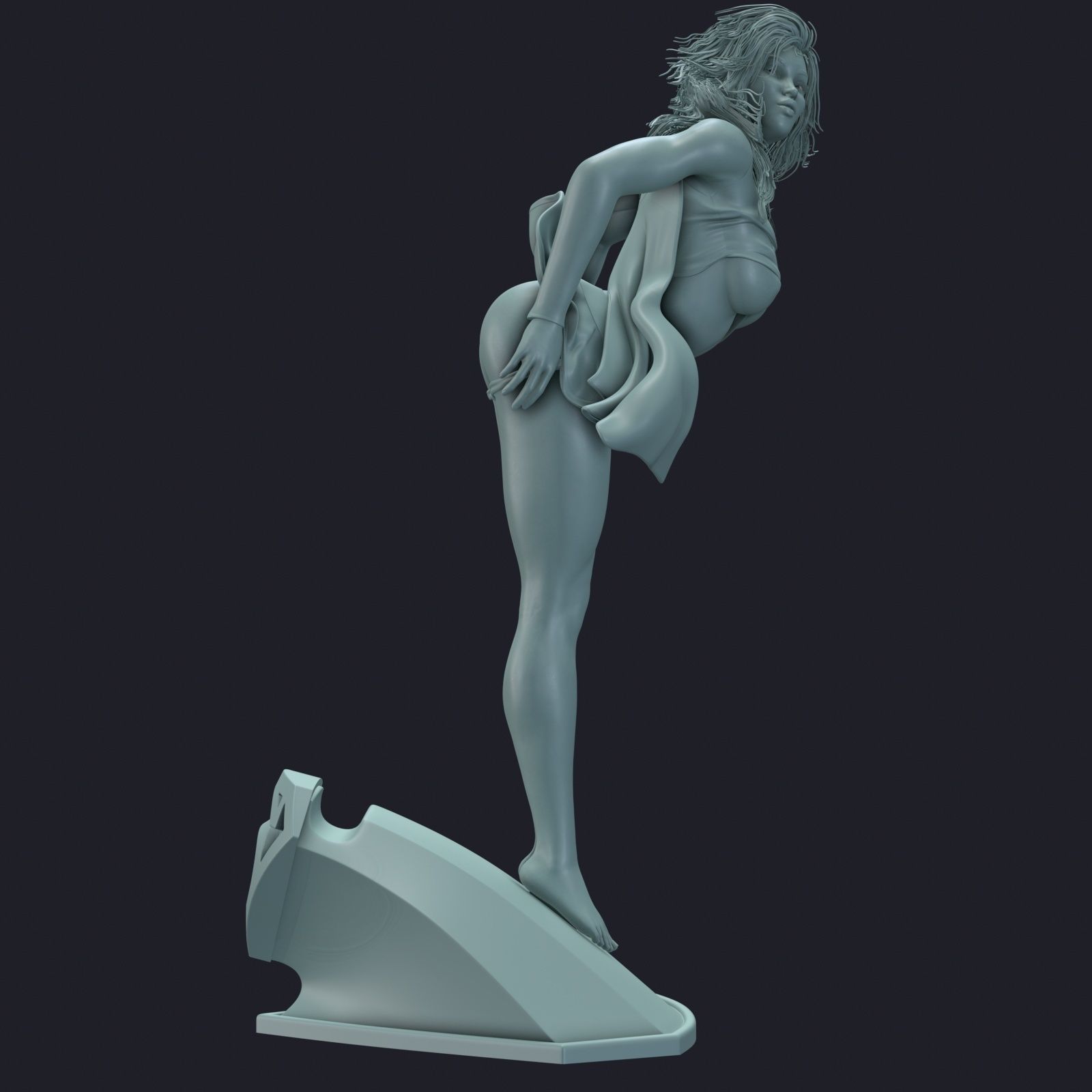 Supergirl phone holder  4 3D print model_18