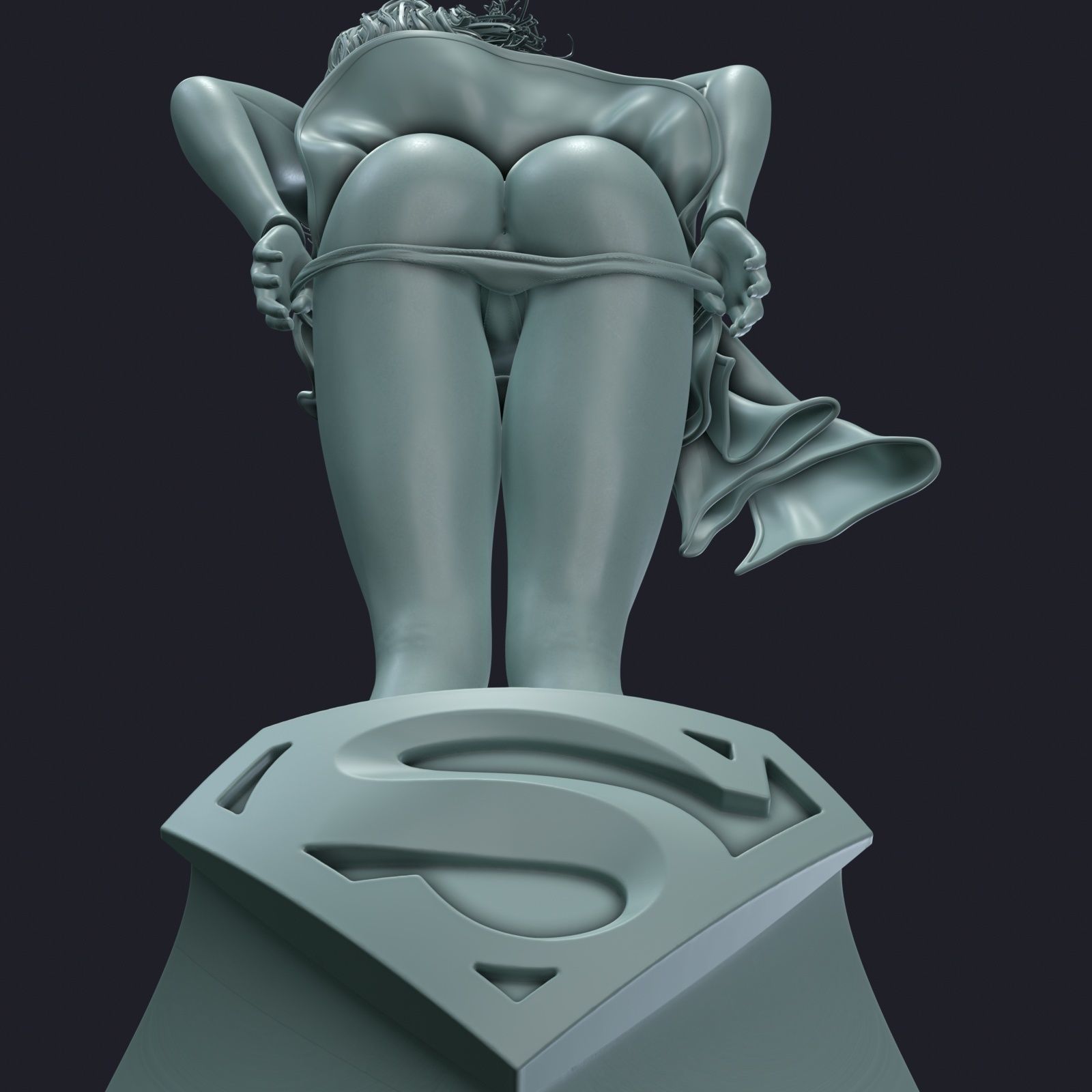 Supergirl phone holder  4 3D print model_21