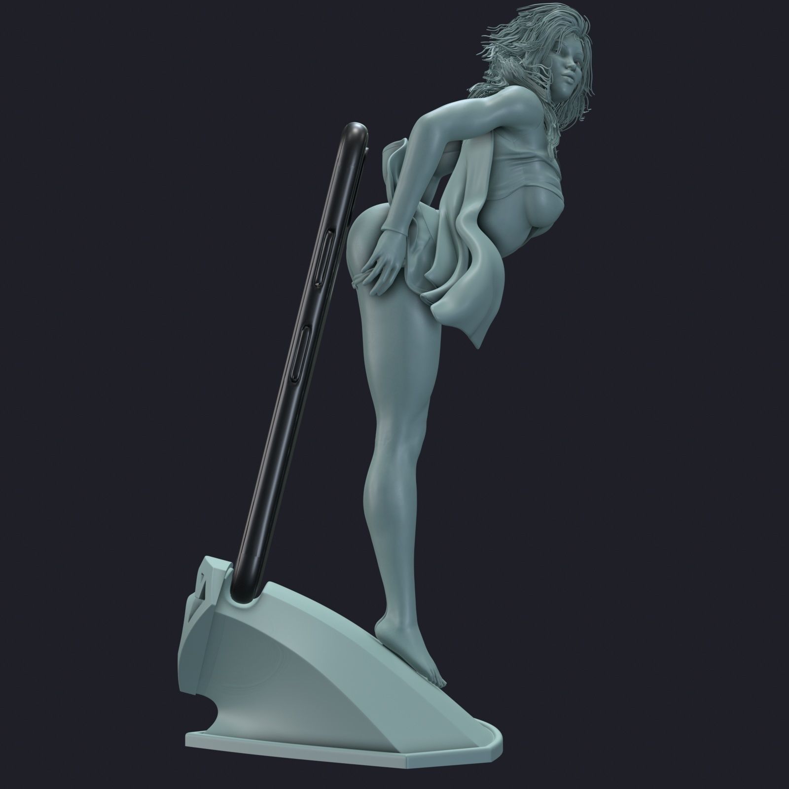 Supergirl phone holder  4 3D print model_19
