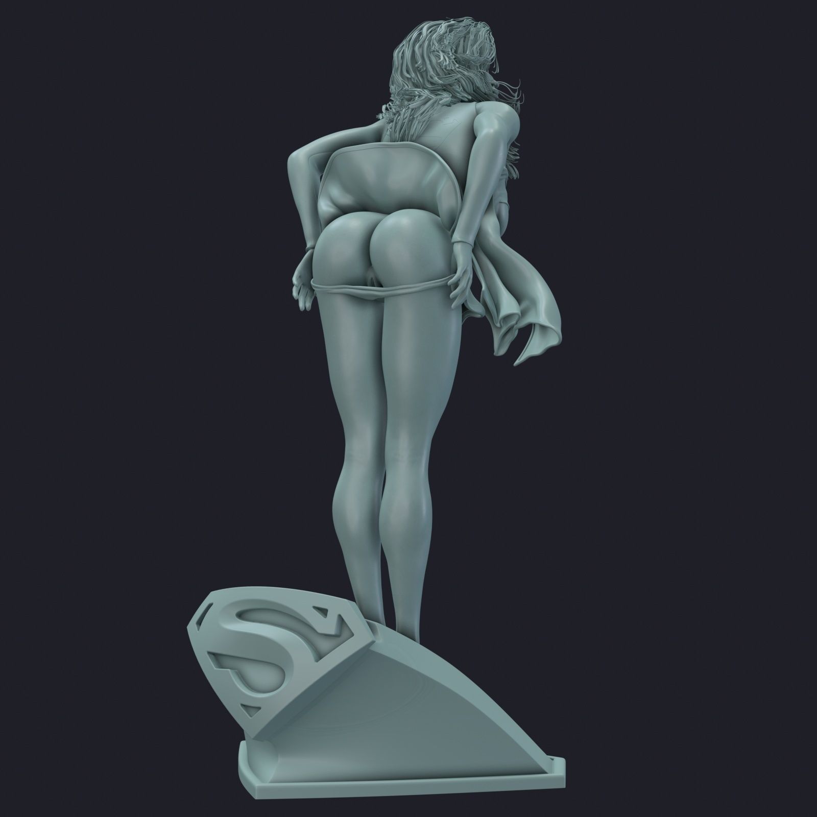 Supergirl phone holder  4 3D print model_16