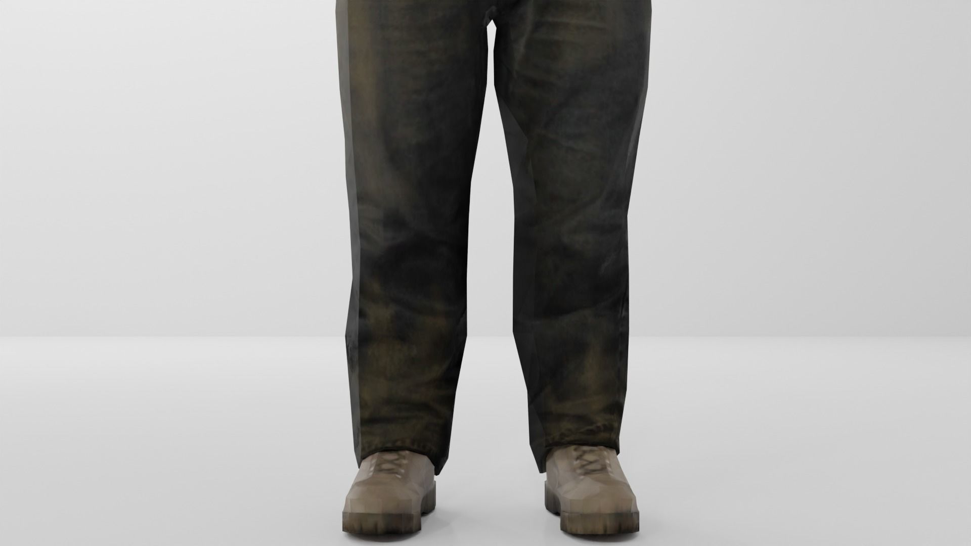 Farmer Peasant Low-poly 3D model_17