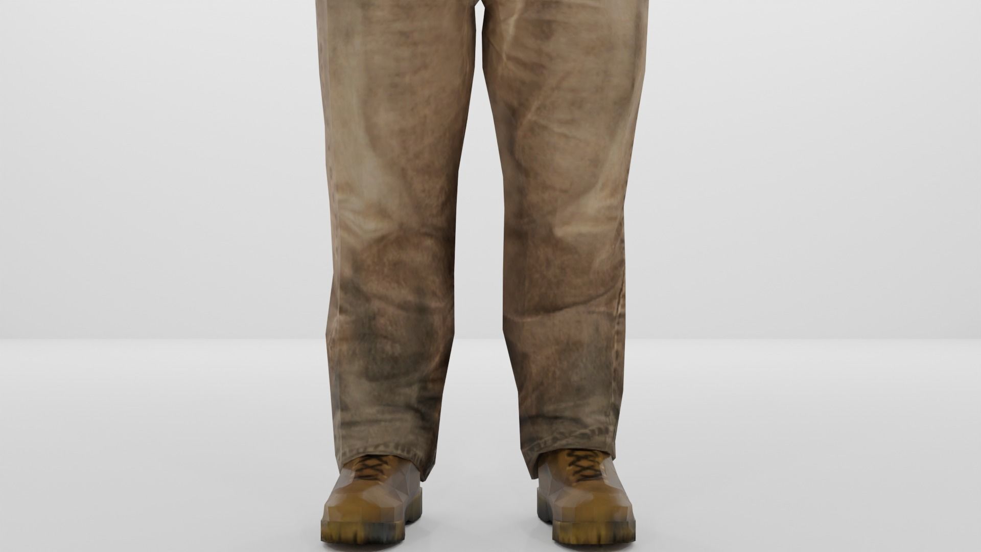 Farmer Peasant Low-poly 3D model_11