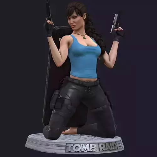Lara Croft phone holder 3D print model