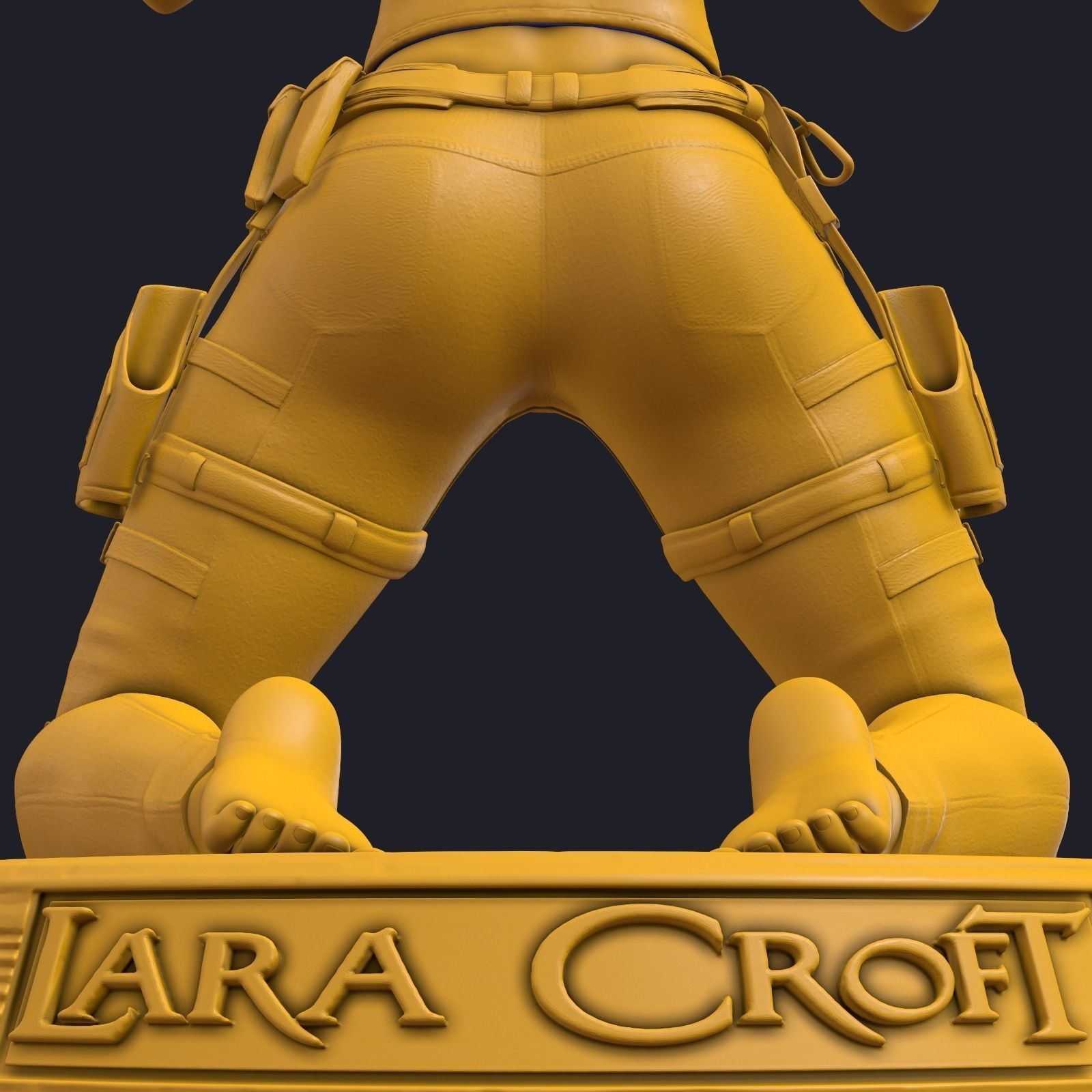Lara Croft phone holder 3D print model_18