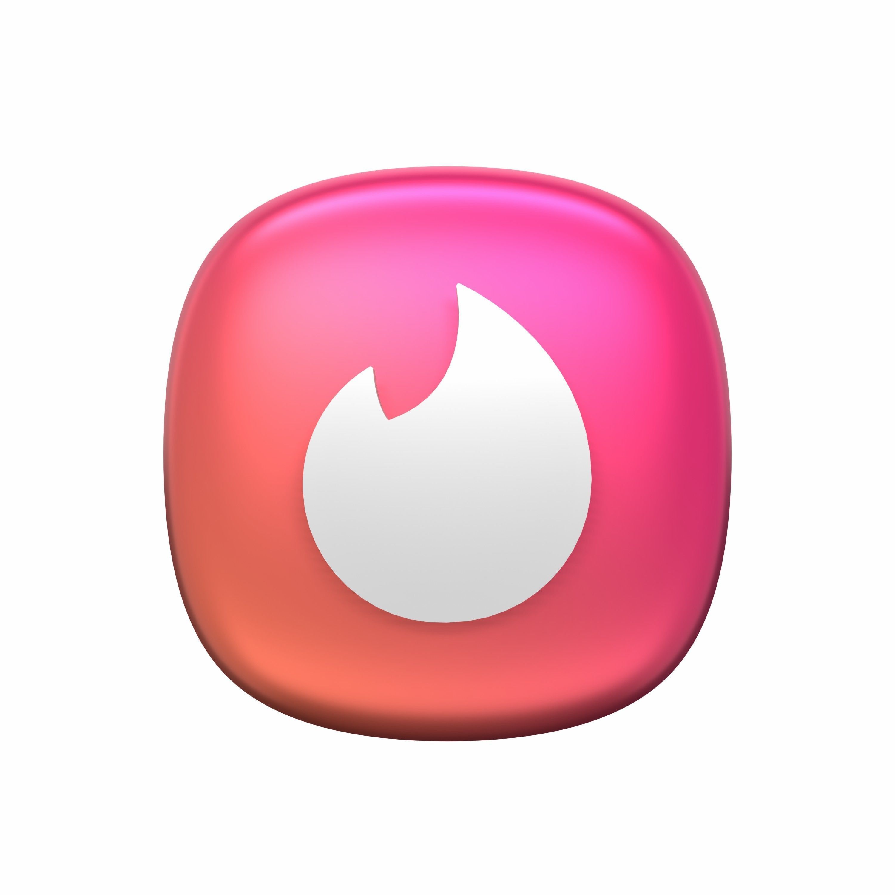 Social Media 3D icon Set UX UI Web Design Elements 3d rendering  3D model_10