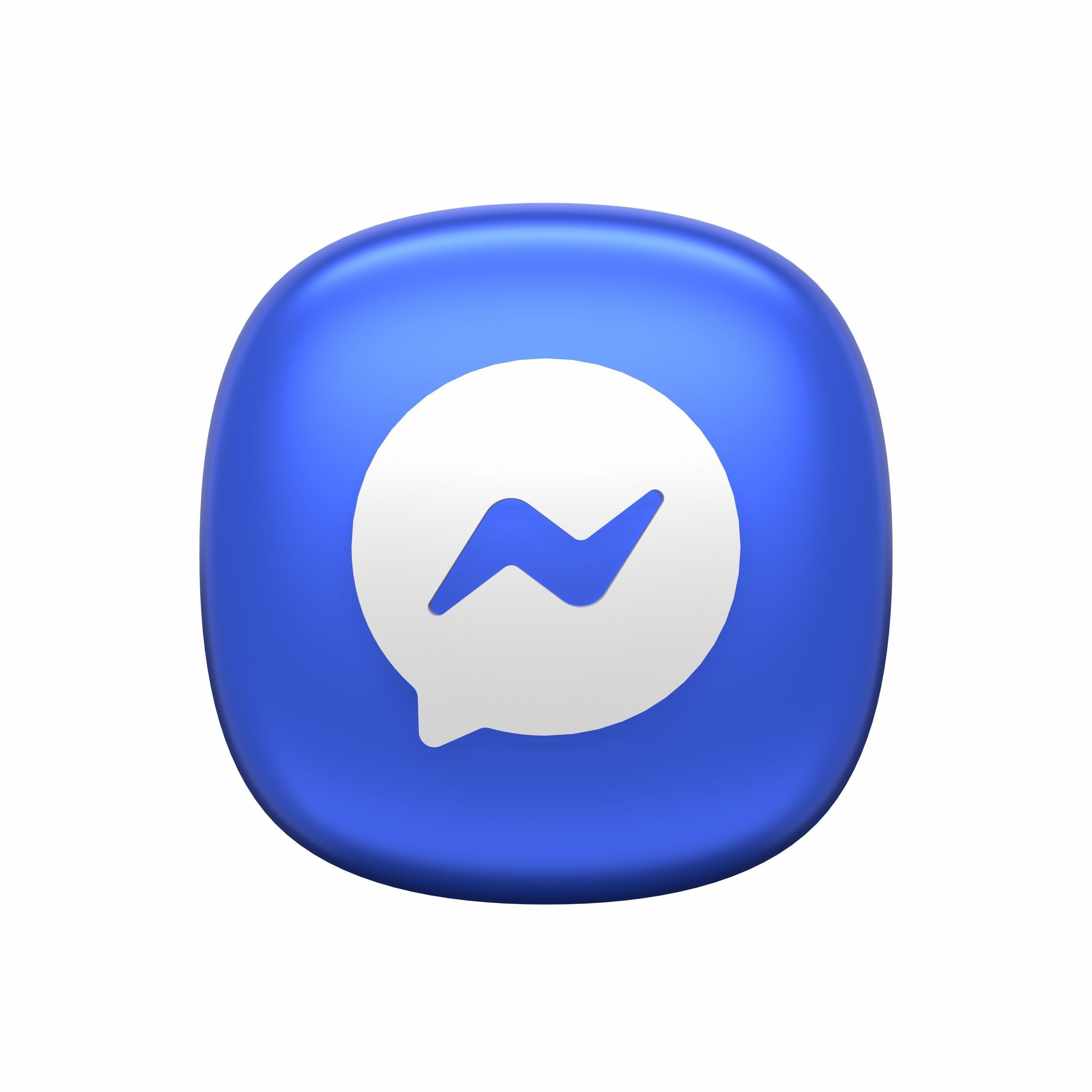 Social Media 3D icon Set UX UI Web Design Elements 3d rendering  3D model_4