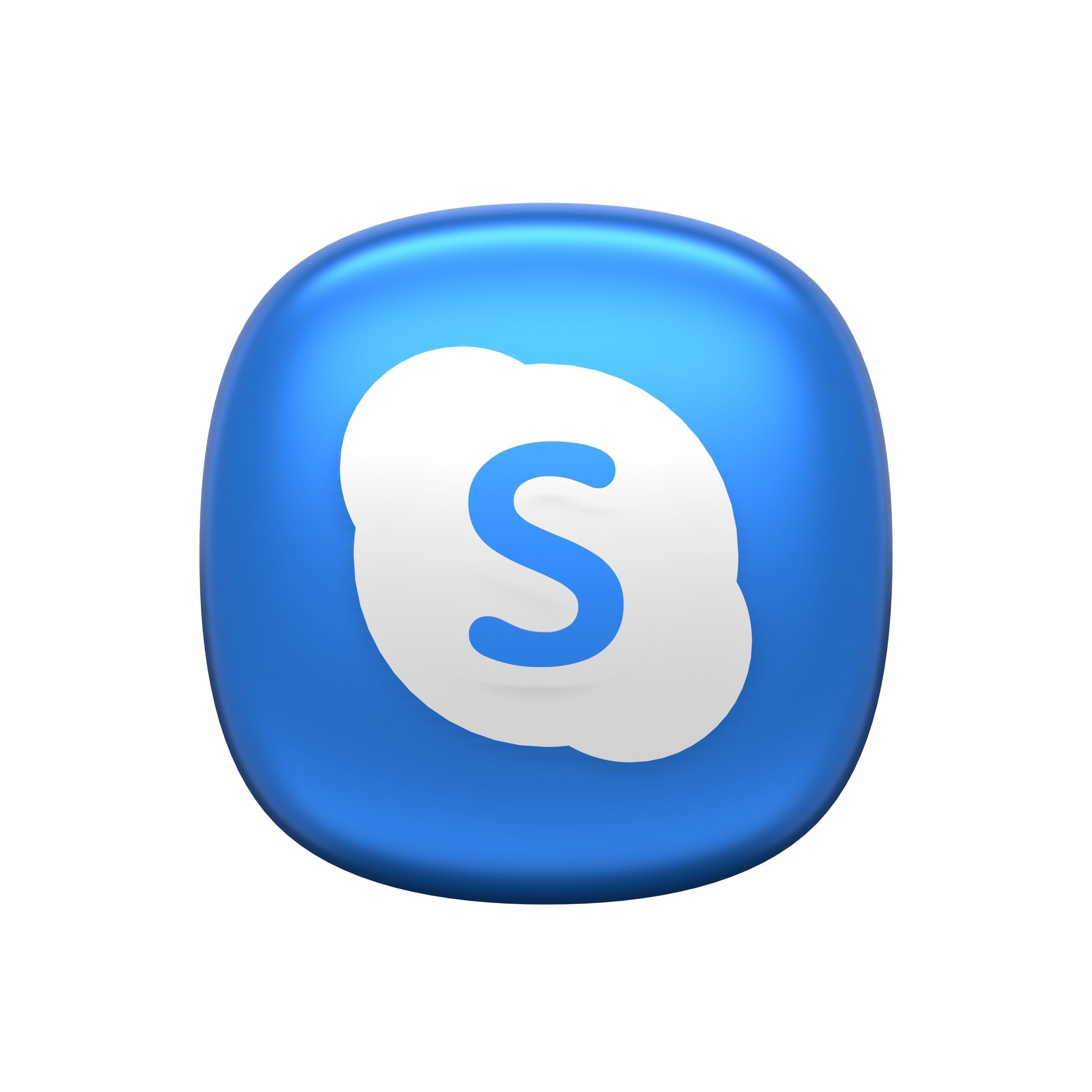 Social Media 3D icon Set UX UI Web Design Elements 3d rendering  3D model_16