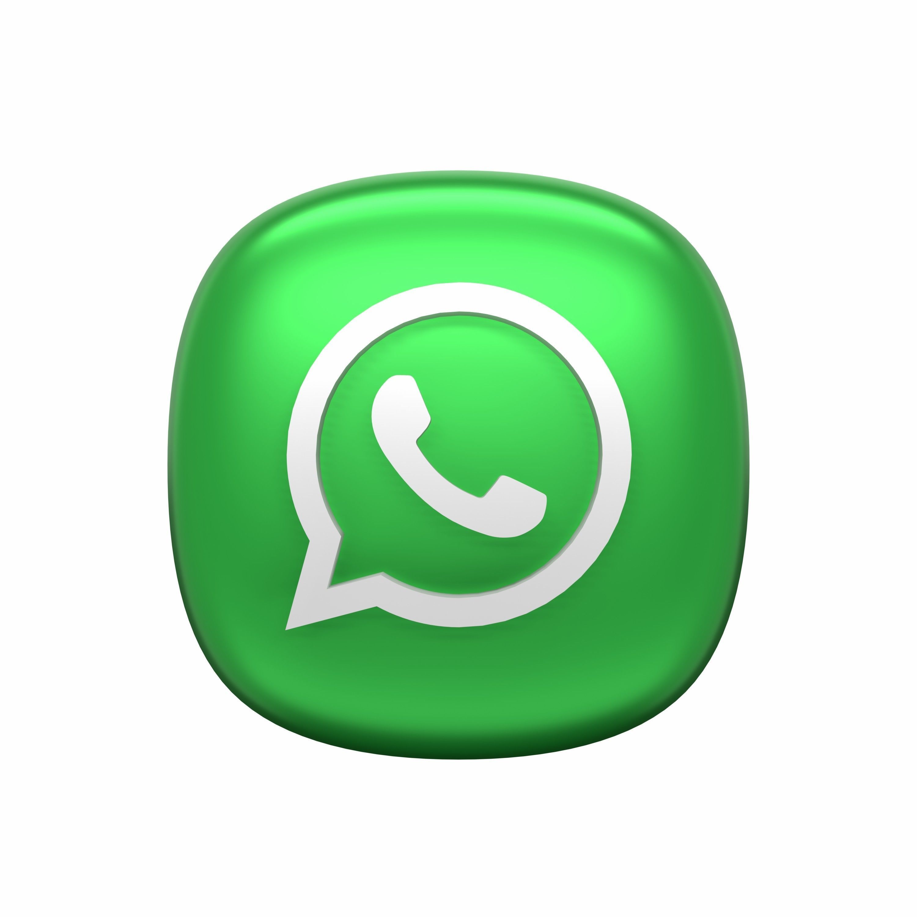 Social Media 3D icon Set UX UI Web Design Elements 3d rendering  3D model_7