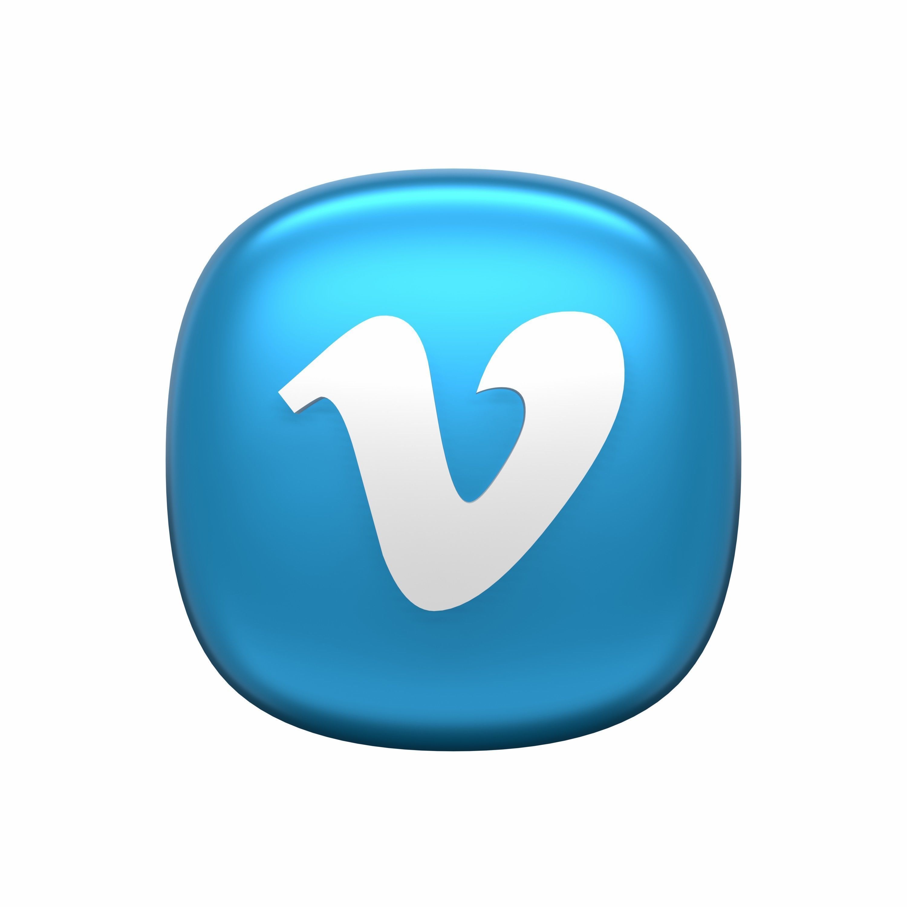 Social Media 3D icon Set UX UI Web Design Elements 3d rendering  3D model_11