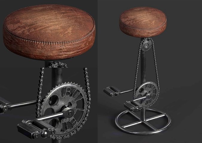 Bicycle Stool 3D model