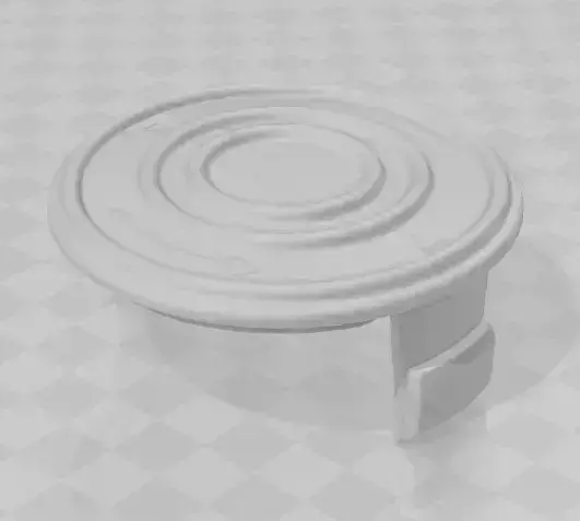 Trimmer lock spool cap compatible with Greenworks 21107