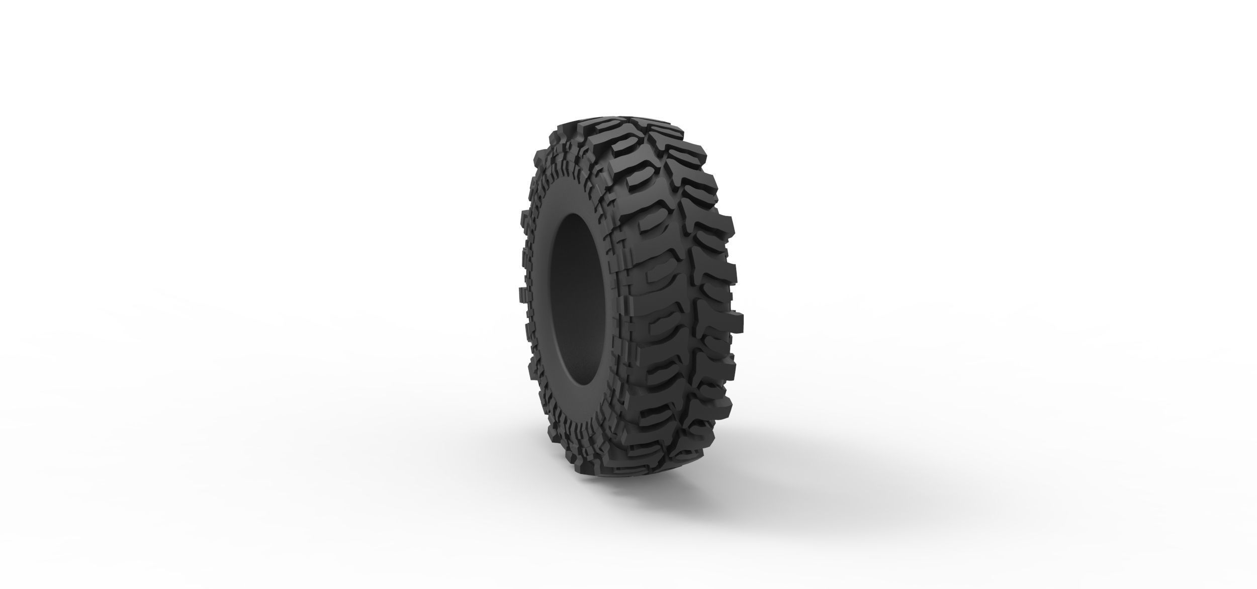 Offroad tire 91 Scale 1 to 25 3D print model_7