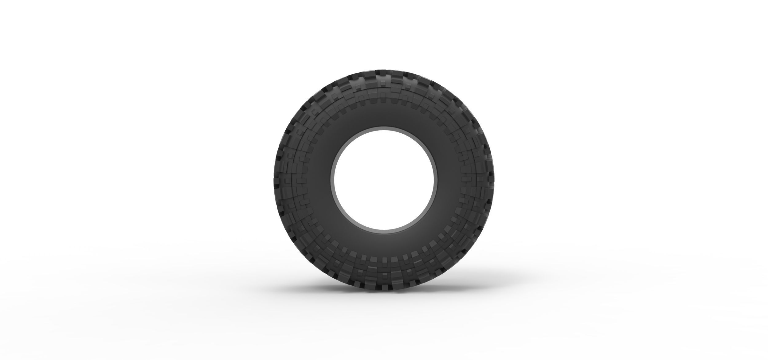 Offroad tire 91 Scale 1 to 25 3D print model_4