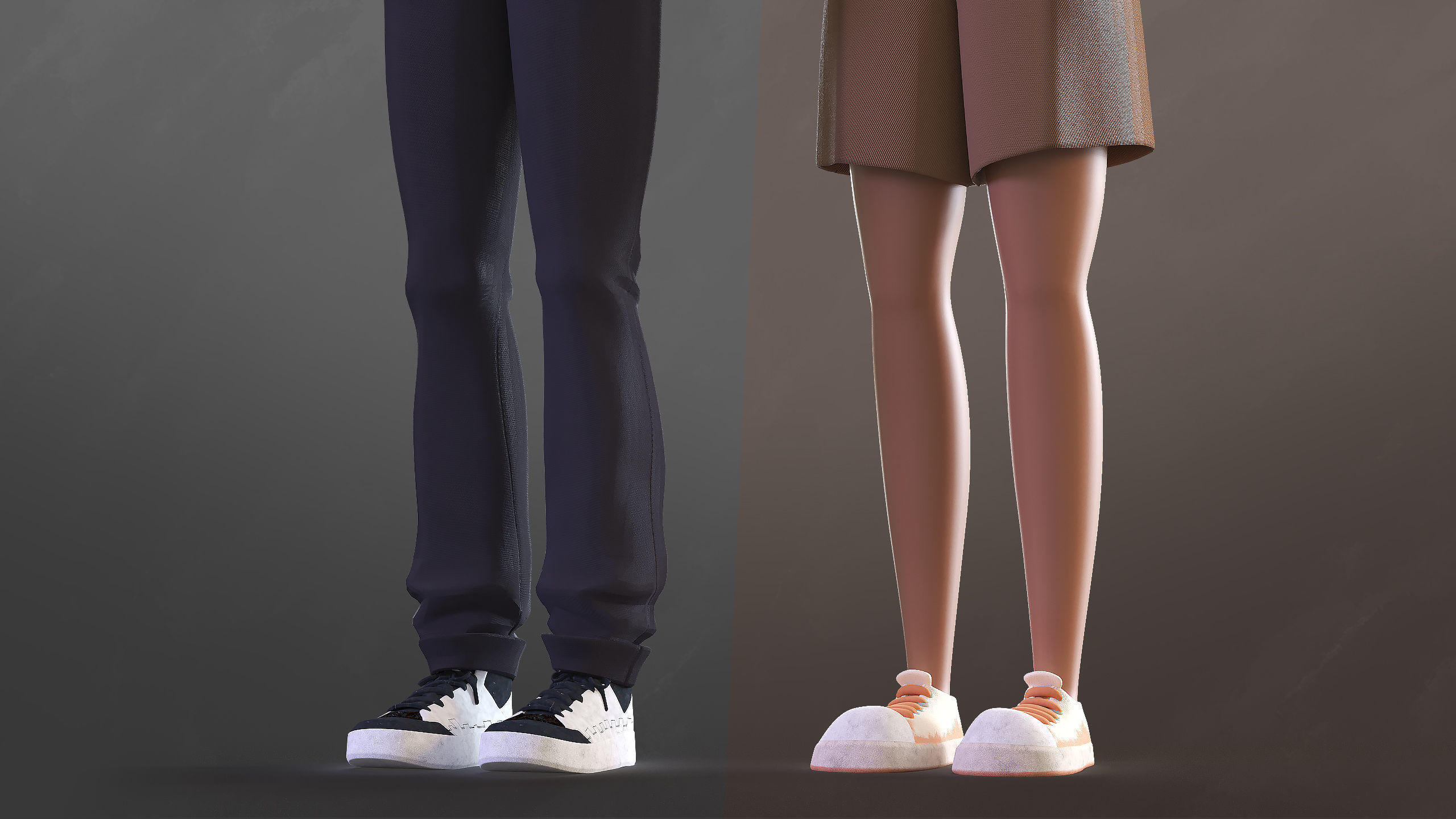 Cartoon Afro Family Pack - 3d Rigged Characters 3D model_32