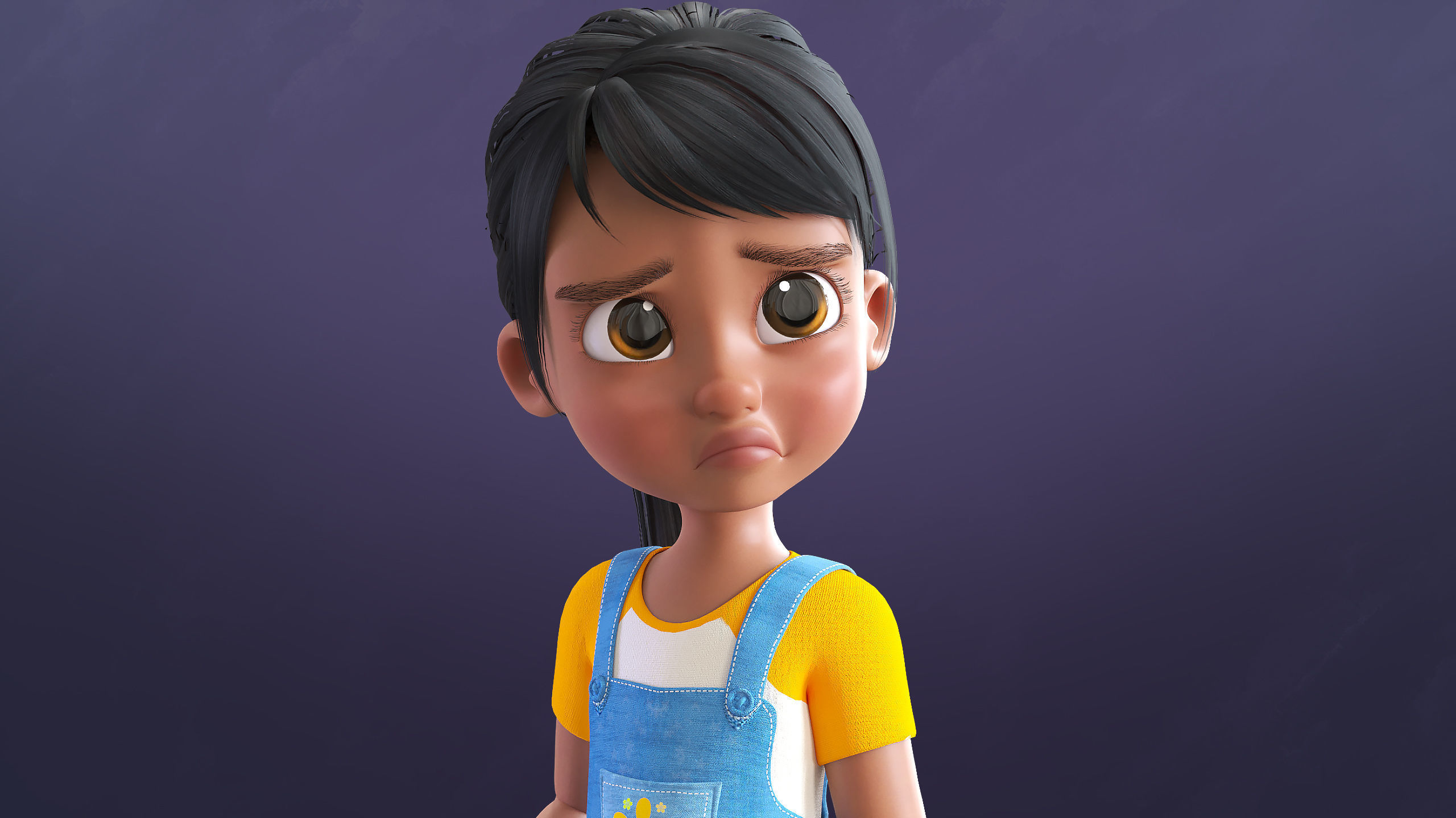 Cartoon Afro Family Pack - 3d Rigged Characters 3D model_26