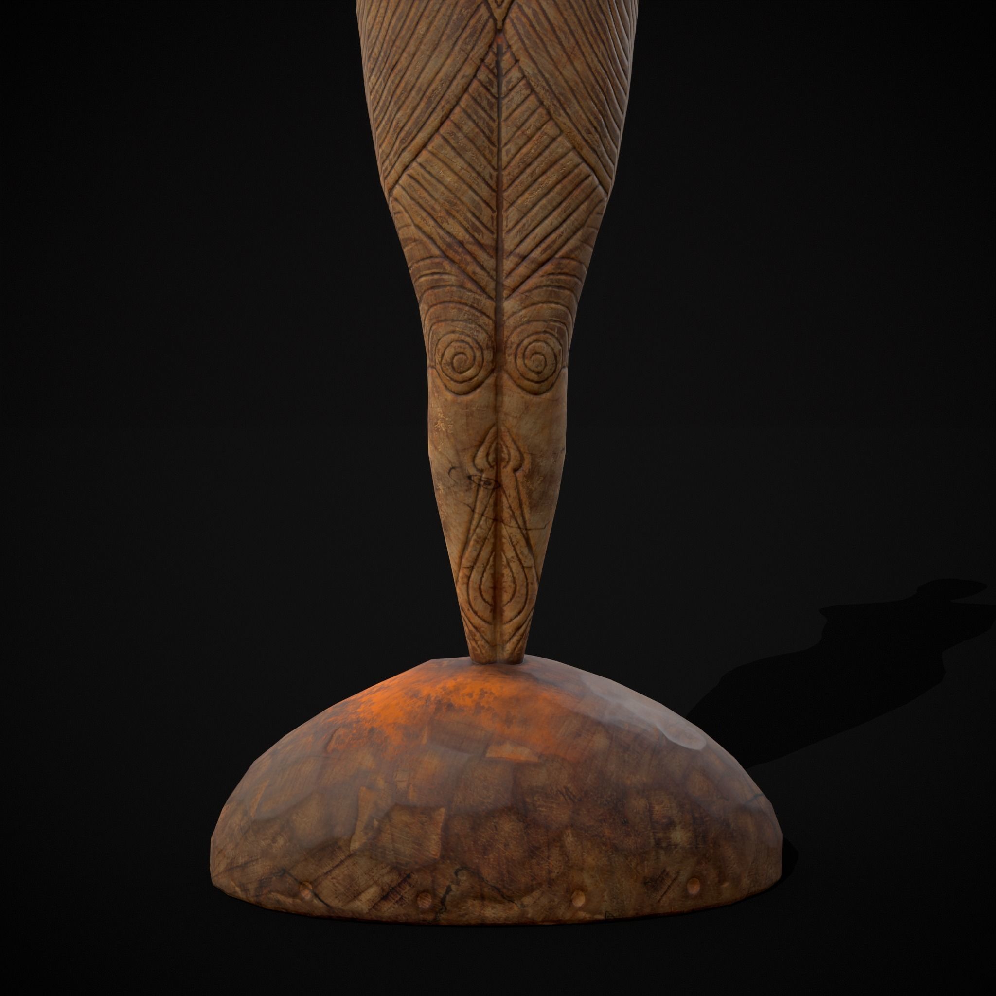 Pegan Fertility Statue Low-poly 3D model_17