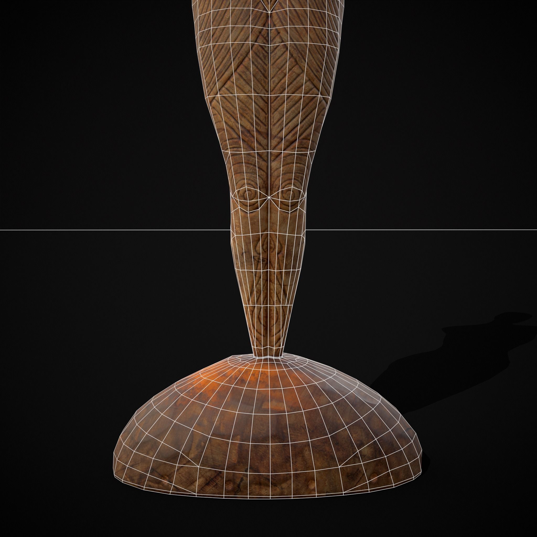 Pegan Fertility Statue Low-poly 3D model_18