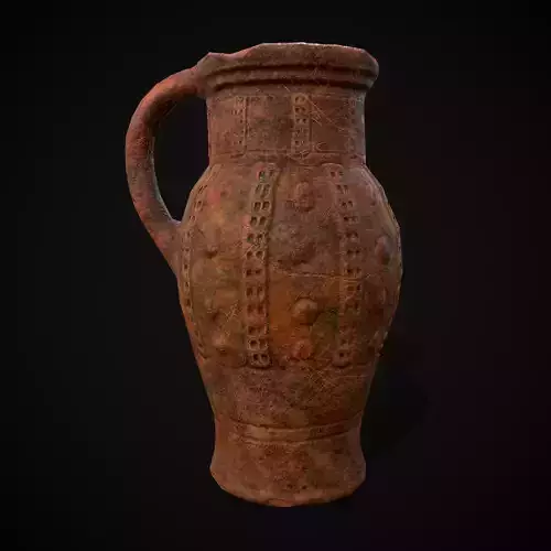 Rouen Ware Jug Low-poly 3D model