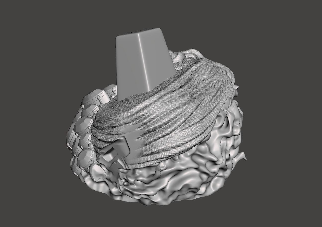 phoenix 3d model Bust with base for 3d printing 3D print model_6