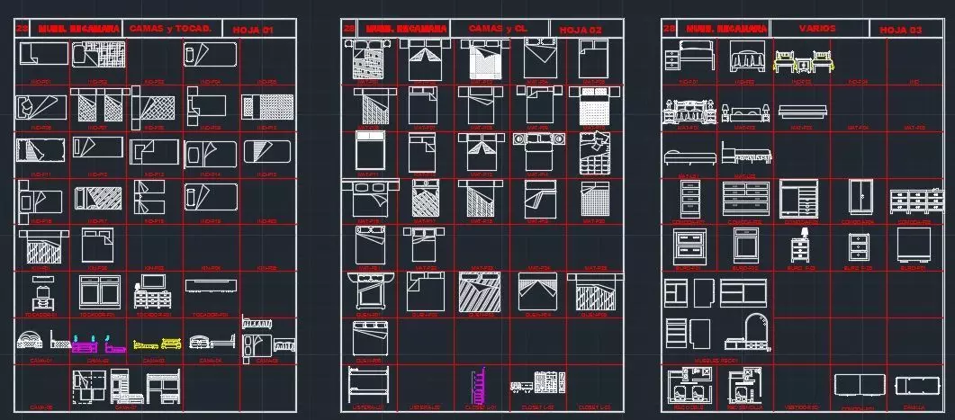  Bedroom Furniture 3D model_0
