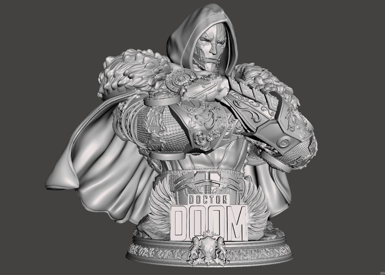 Dr Doom Bust 3d model for 3d printing 3D print model_1