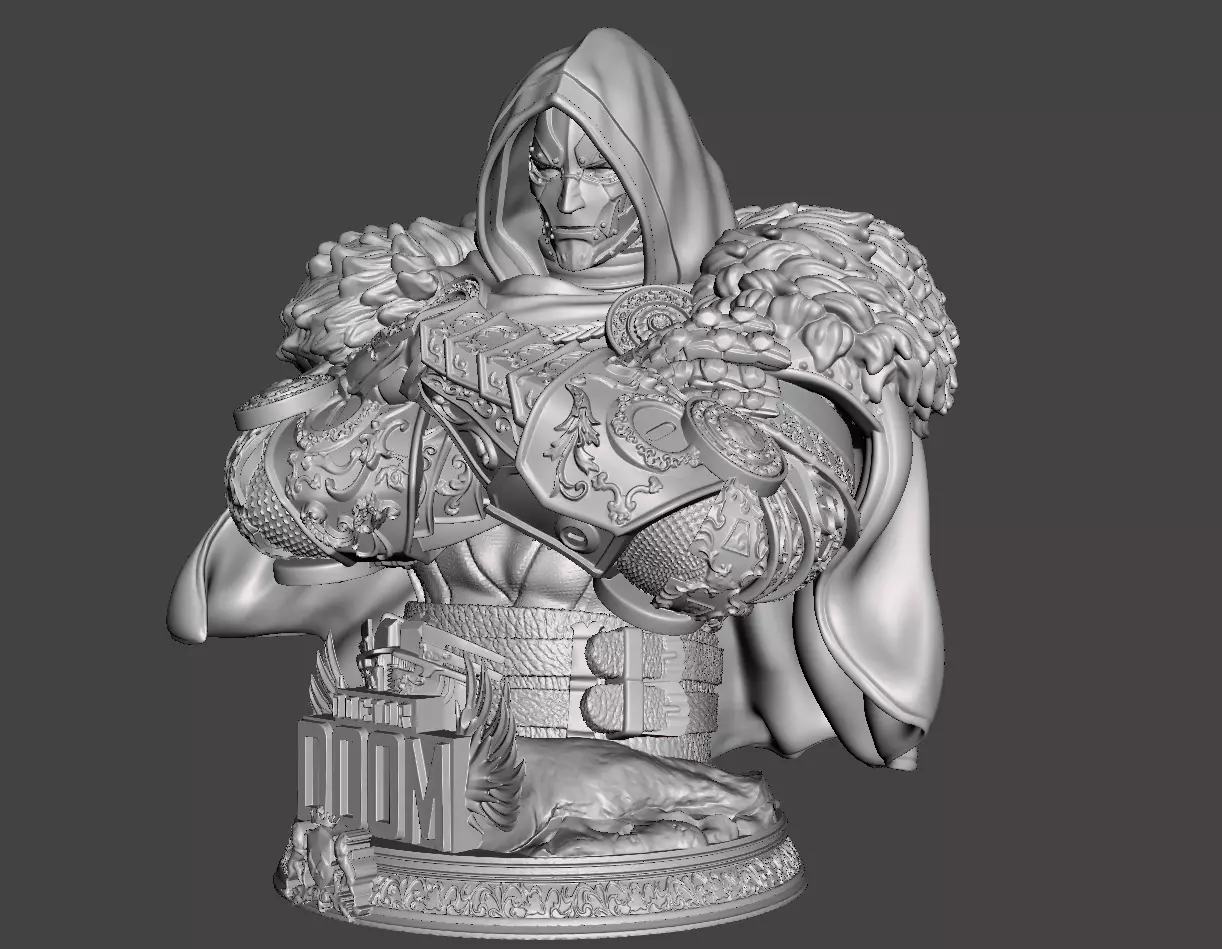 Dr Doom Bust 3d model for 3d printing 3D print model_0