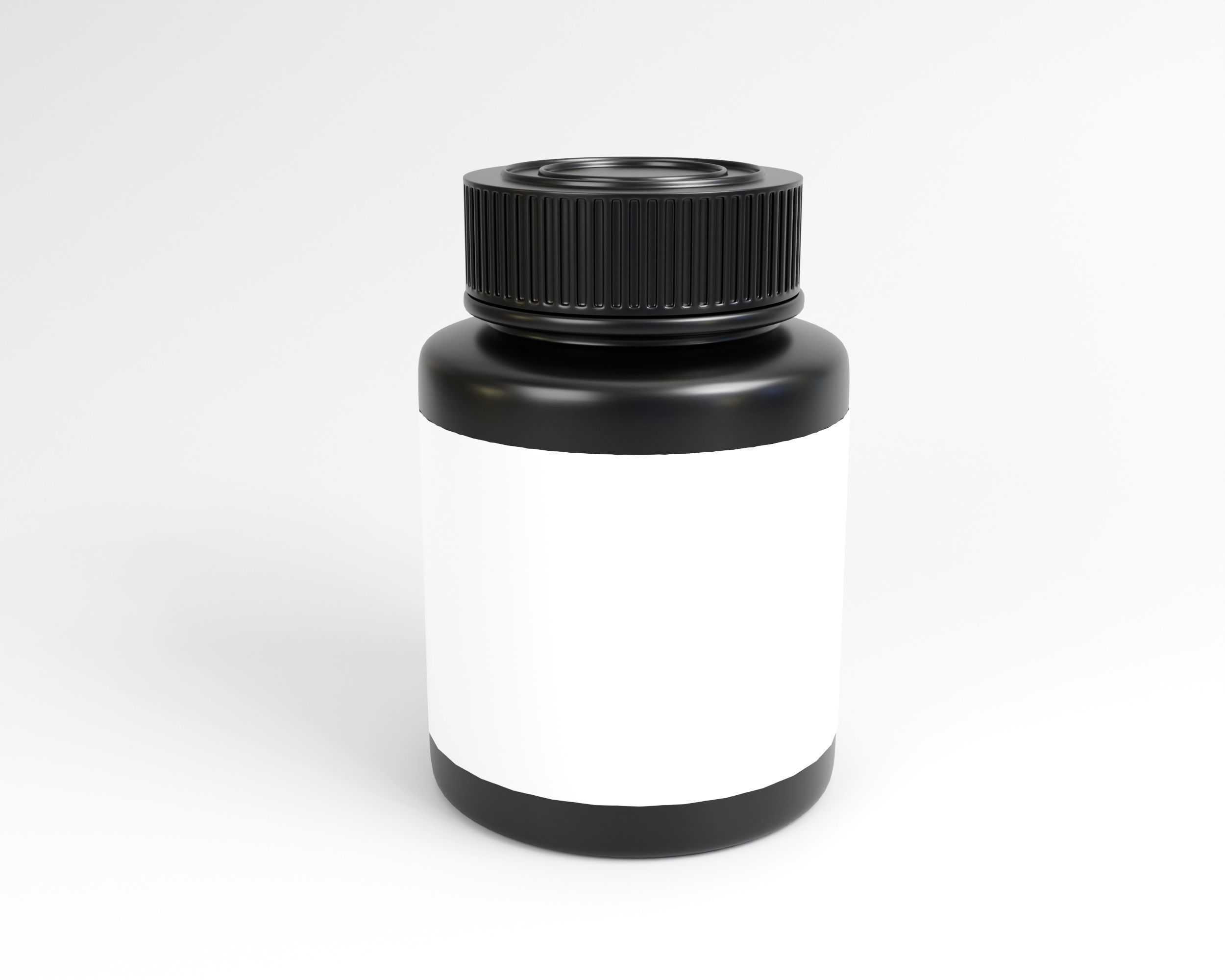 Supplement Bottle Low-poly 3D model_2