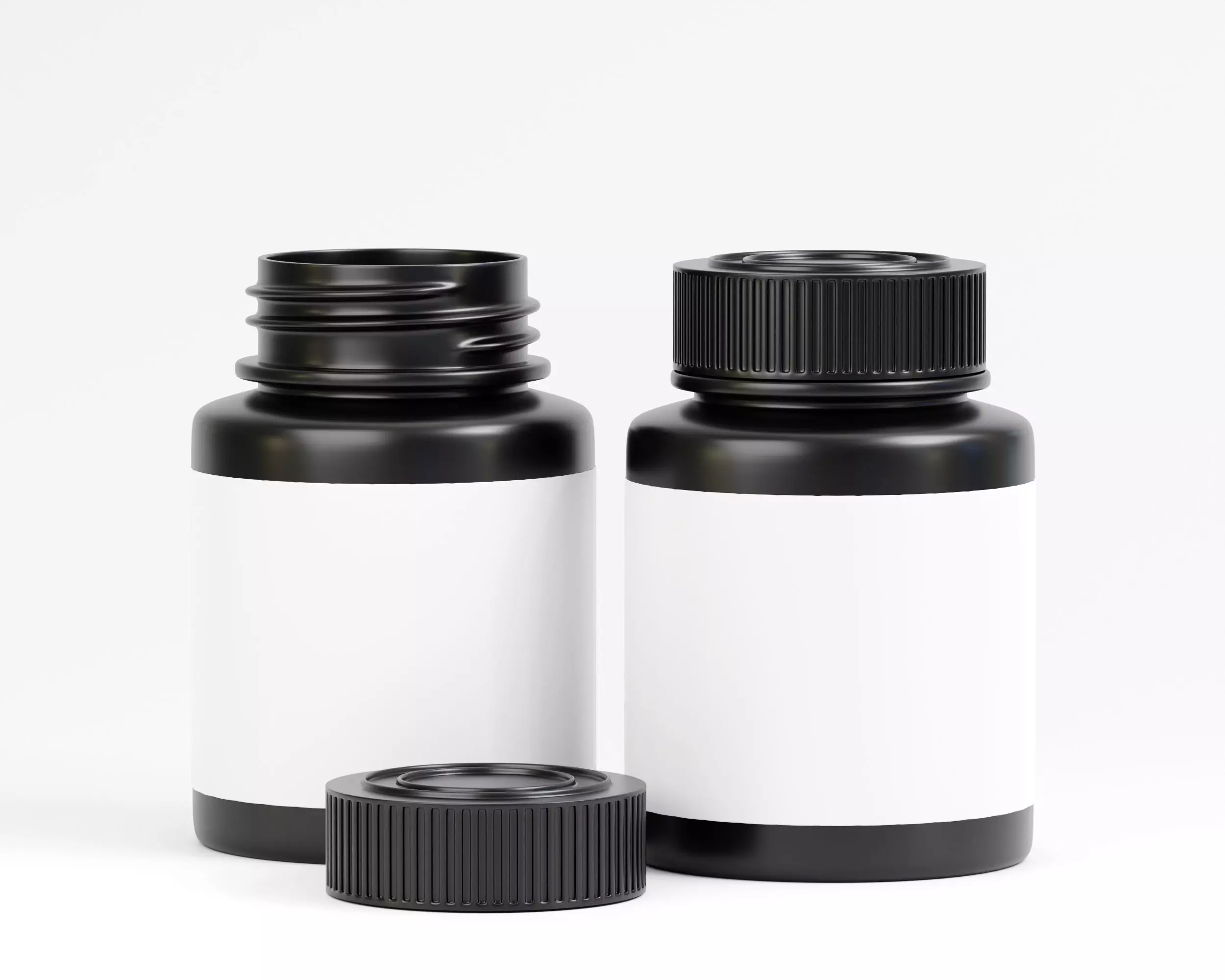 Supplement Bottle Low-poly 3D model_0