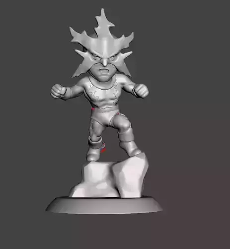chibi electro 3d model for 3d print 