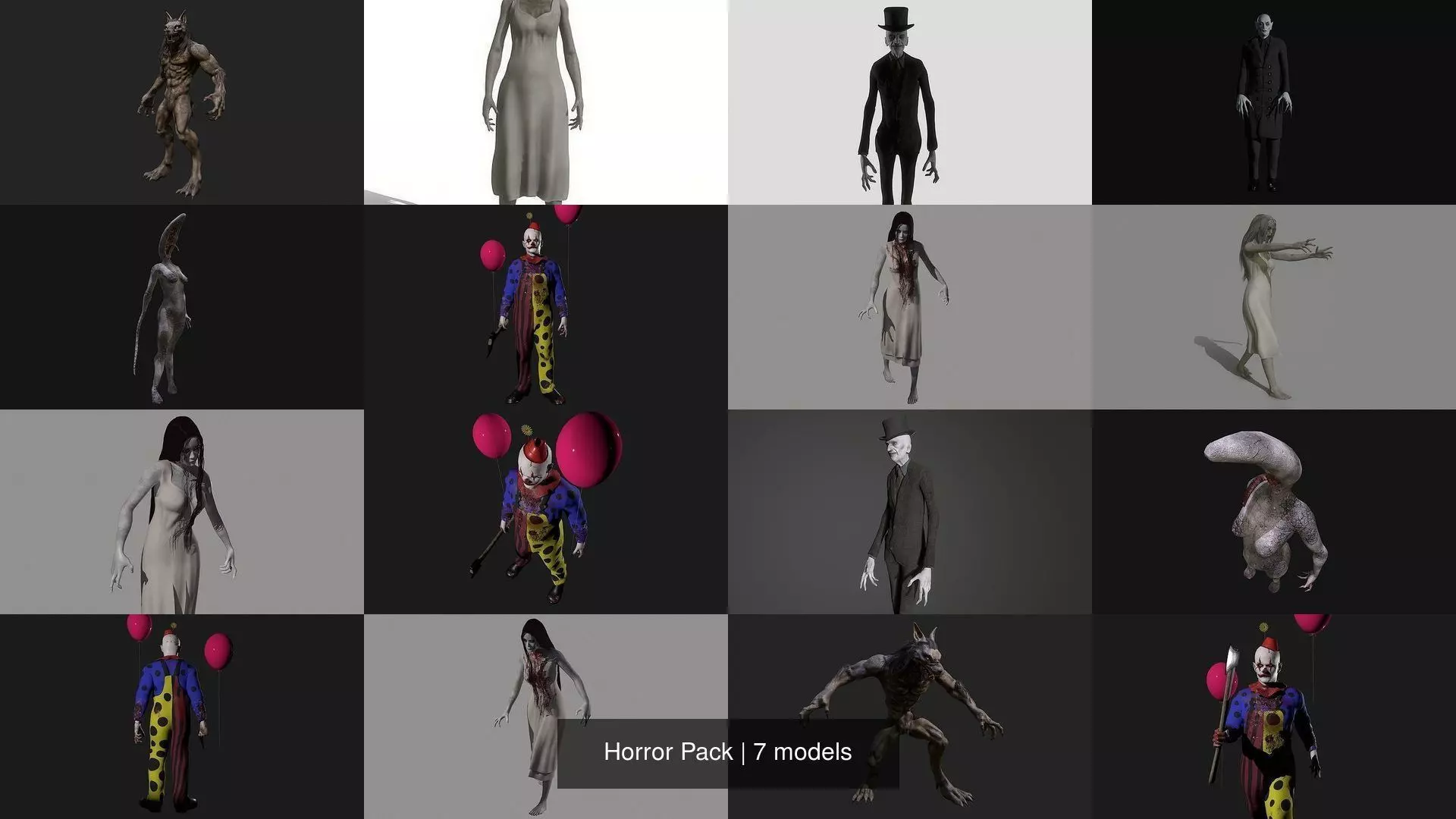 Horror Pack 3D Model Collection_0
