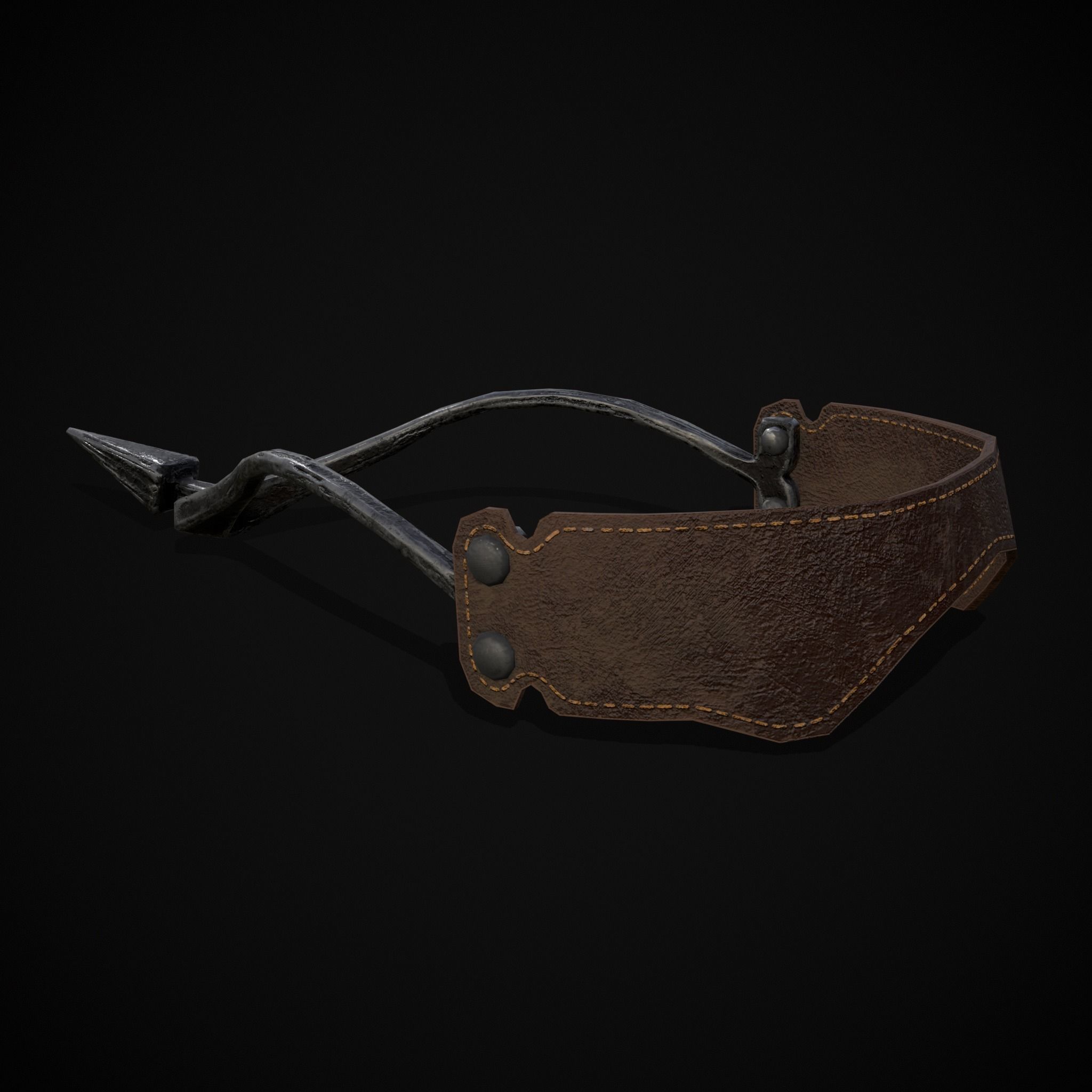 Three Prick Spurs Low-poly 3D model_11