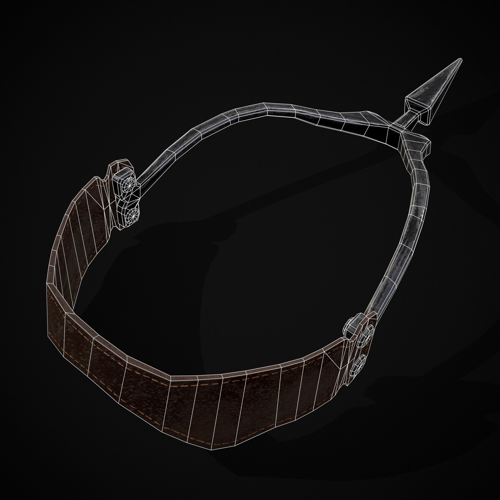 Three Prick Spurs Low-poly 3D model_14