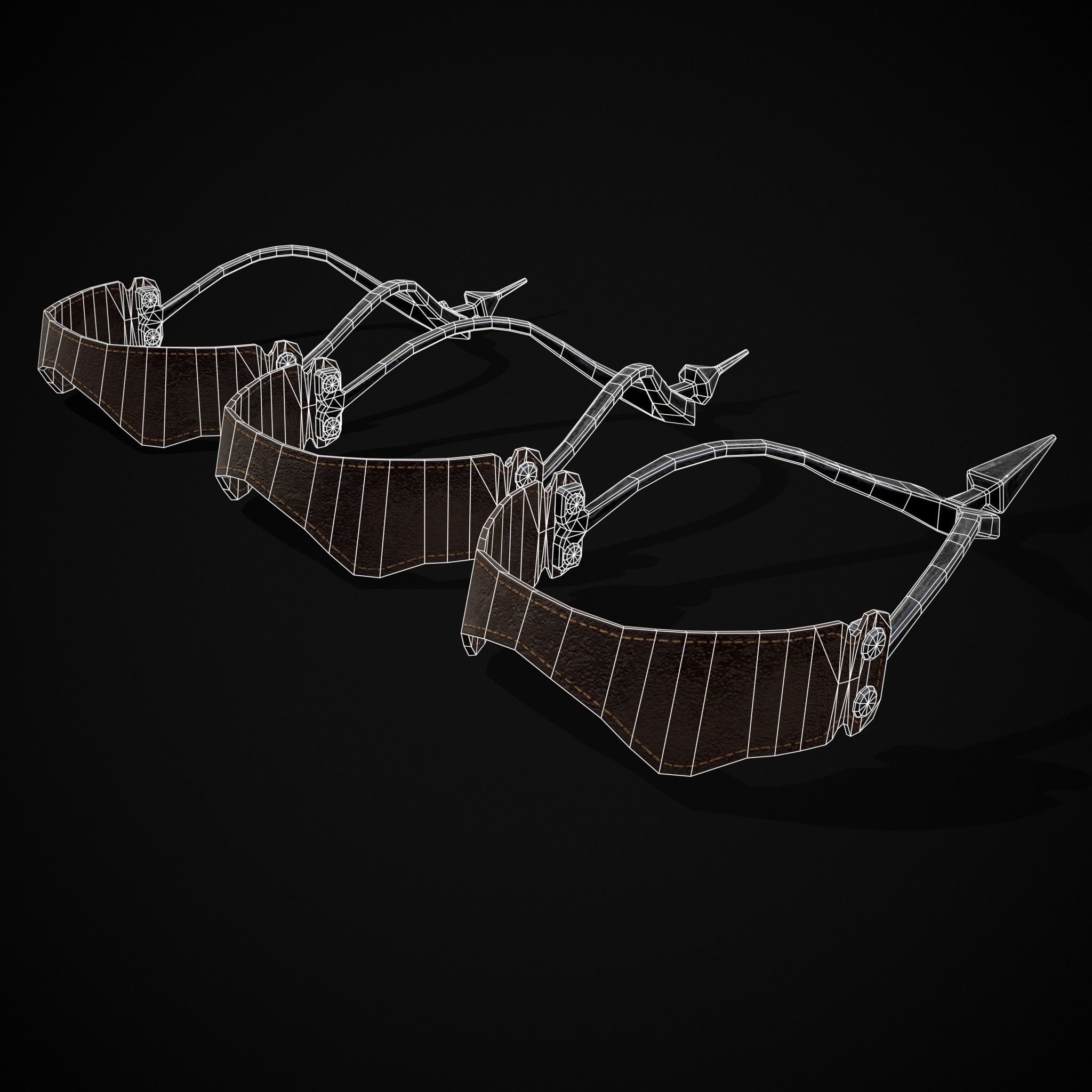 Three Prick Spurs Low-poly 3D model_24